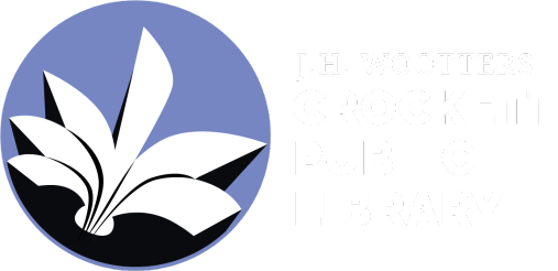 J.H. Wootters Crocket Public Library Logo